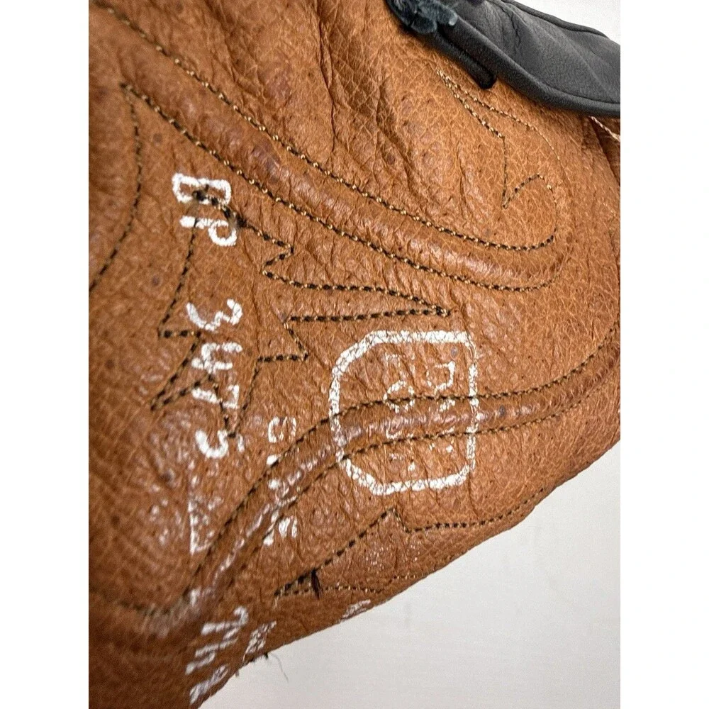 Vintage Black Leather Cowboy Boots Western Embroidered Made in Mexico Size 7.5